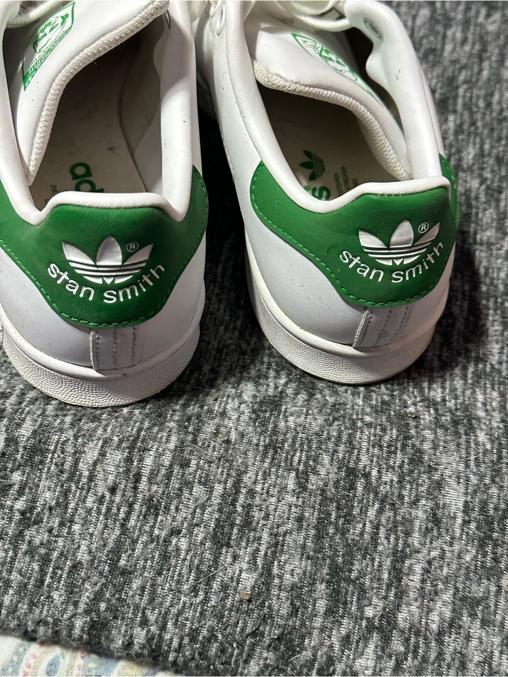 CLOSET CLOSING adidas White Sneakers with Green Logo Detail - Picture 5 of 8